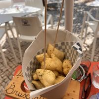 Pizzotini al’aglio  at La Bruschetta in Portimao