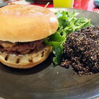 Main / Tex gourmet vurger with black quinoa at Secrets Chueca in Madrid