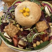Tempeh, beetroot and banana bowl    at Cafe Zi - 梔子 in Kowloon