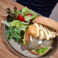 Fish burger at Cafe Zi - 梔子 in Kowloon
