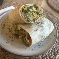 Delicious vegan wrap❤️!  at Casper's Beachside  in Oistins