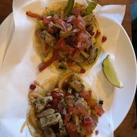 Oaxacan Ch*kn Tacos £8.45  at Antojitos in Glasgow