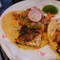 Blackened Tofu Asada tacos at Antojitos in Glasgow