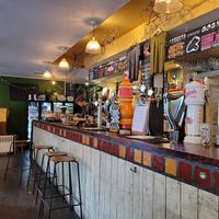 The bar at Antojitos in Glasgow