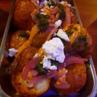 Smashed Potatoes - the best at Antojitos in Glasgow