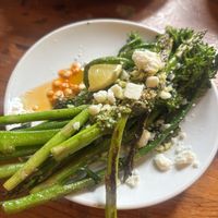 Asparagus & broccoli   at Antojitos in Glasgow