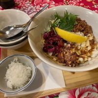 Tan tan noodles  at Asian Sabou in Osaka