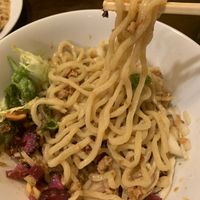 Noodle pull…🤤🤤  at Asian Sabou in Osaka