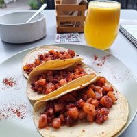 Le plat du jour !! Absolument délicieux 🥰...comme toujours chez Santas Plantas 🙏 at Santas Plantas in Mexico City