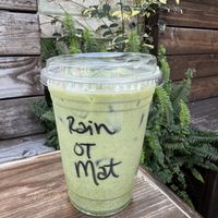 oat milk matcha   at Garden Coffee in San Diego