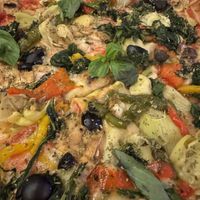 The fresh veggies are amazingg  at Alegria Pizzeria Cafe in Ibiza