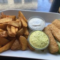 Vish and chips  at Green Republic in Erfurt