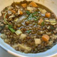 Lentil soupp  at Green Republic in Erfurt