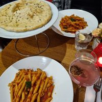 Penne Arrabbiata and Fornarina Al Rosmarino at Trattoria 51 in Liverpool