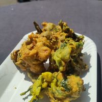 Vegan pakora at Amrita Natural in Amsterdam