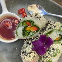 Vietnamese rolls at Beaumont Wines in Bot River