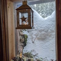 Inside in winter at Velhonkota Oy in Aekaeslompolo