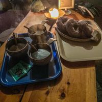 Tea   at Velhonkota Oy in Aekaeslompolo