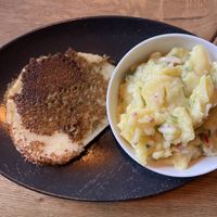 Vegan Celery Schnitzel with Potato Salad  at HeimWerk - Hackescher Markt in Berlin