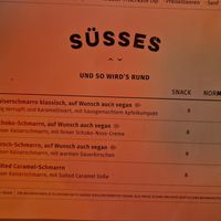 Opciones veganas menu at HeimWerk - Hackescher Markt in Berlin