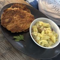 Bohnen-Mais-Schnitzel   at HeimWerk - Hackescher Markt in Berlin