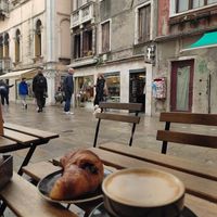View on the street from the terrasse at Teraferma in Venice