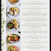 Entree menu   at St Germain Bistro and Cafe in San Juan