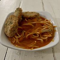 Eggplant marinara  at St Germain Bistro and Cafe in San Juan