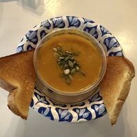 Soup of the day  at St Germain Bistro and Cafe in San Juan