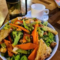 Sesame tofu salad at Cafe Andino in Huaraz