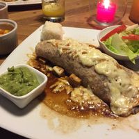 Burrito for the vegetarians  at Cafe Andino in Huaraz