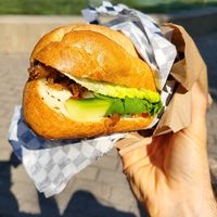 Sandwich 93 with vegan "duck" made with seitan at Chai - Yo  in Montreal