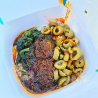 Vegane Manti mit yodas secret topping at Lezizel Manti - Frankfurt in Frankfurt