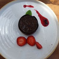 Dessert: chocolate with orange at Hotel Starkl in Bled