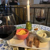 Tirolafteri und Fava  at The Crazy Little Greek in Berlin