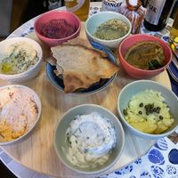 Dipping menu  at The Crazy Little Greek in Berlin