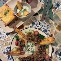 Moussaka and cabbage rolls at The Crazy Little Greek in Berlin