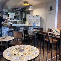 upstairs dining at The Crazy Little Greek in Berlin