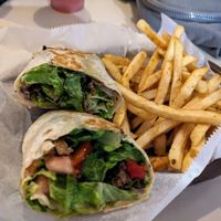 Veggie Wrap at Louie & Nacho's Beach Bar in St Croix