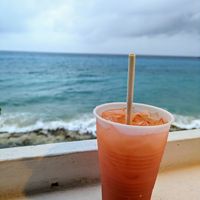 Local fruit punch at Louie & Nacho's Beach Bar in St Croix