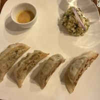 Gyoza starter  at Le Champ du Vagabond in Briancon