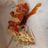 Tofu skewer at Boni: Filipino Street Food in Columbus