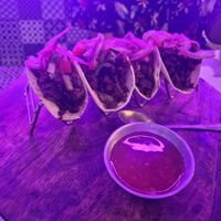 Seitan tacos at Lágrima Negra in Praia