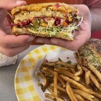 Tempeh reuben   at Sealevel City Vegan Diner in Wilmington