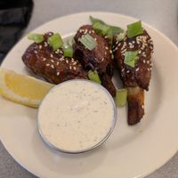 BBQ Wings at Sealevel City Vegan Diner in Wilmington