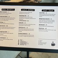 menu at Factory Coffee - Downtown in Kalamazoo