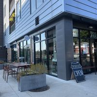 Had nice outdoor seating  at Factory Coffee - Downtown in Kalamazoo