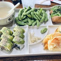 Bento box #2 added tofu to roll   at Takara Japanese Restaurant in Tyler