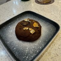 Vegan gold flaked cookie   at Clean Canteen in Jakarta