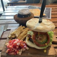 Americano burger  at Da Tree in Coron